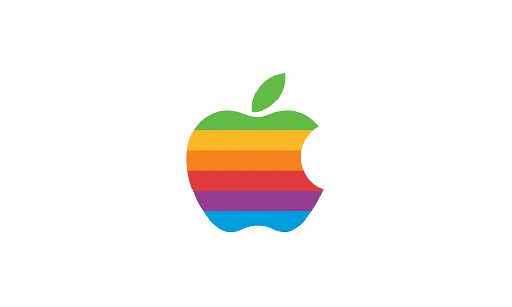 The rainbow Apple logo