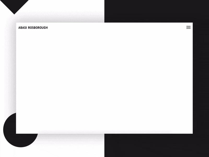 Abasi Rosborough fashion lookbook website concept