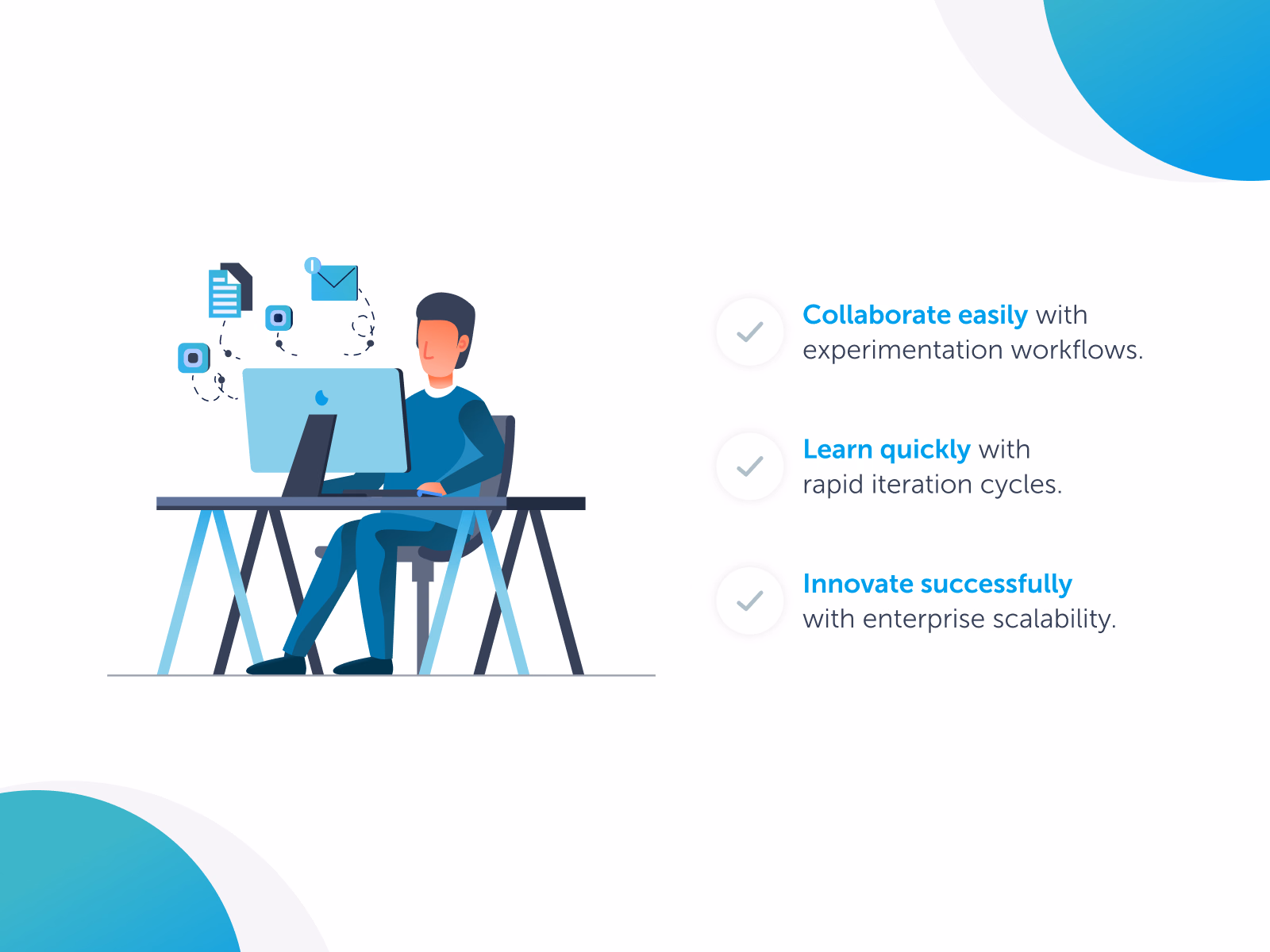 Alpha UX features section illustration