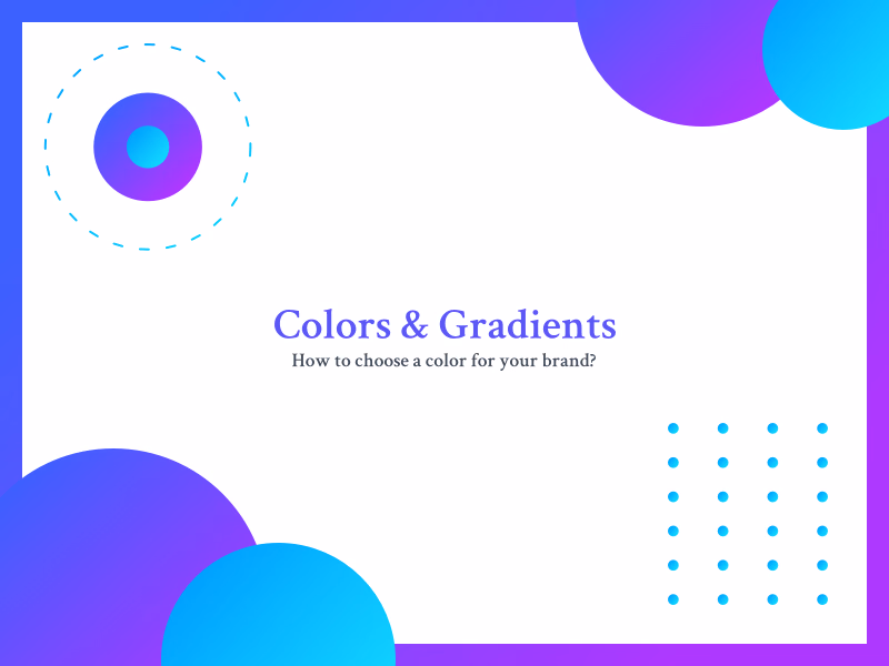 Blog cover illustration on brand colors and gradients
