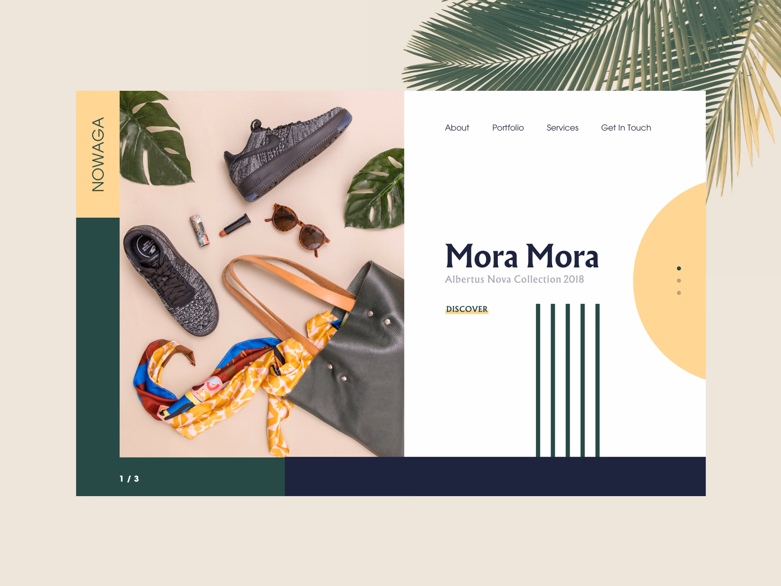 Nowaga fashion collection landing page exploration