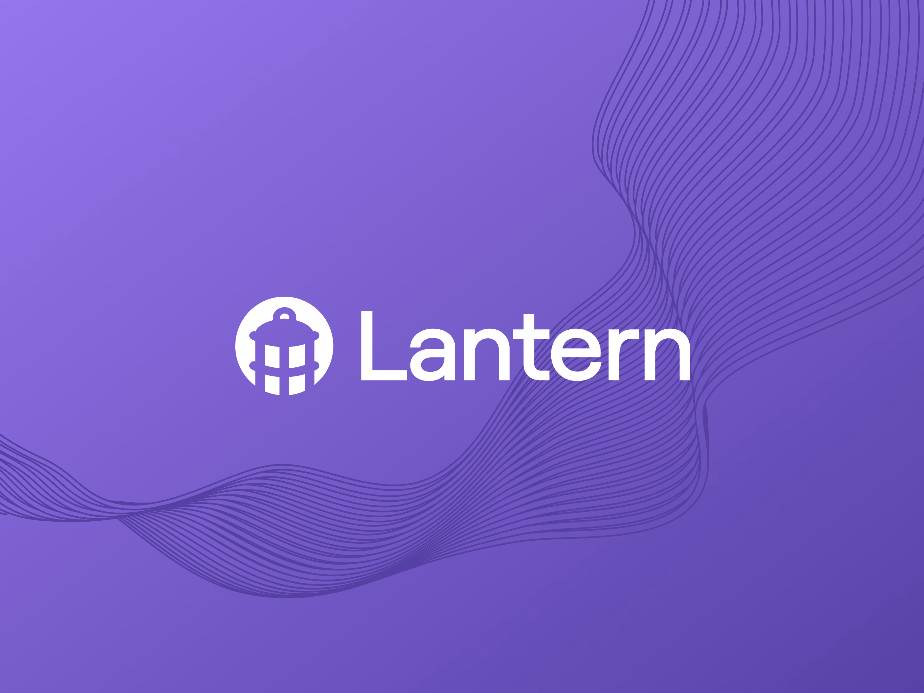 Lantern AI CRM logo redesign with lantern symbol