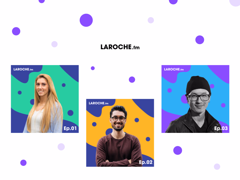 Laroche.fm podcast cover art for first episodes
