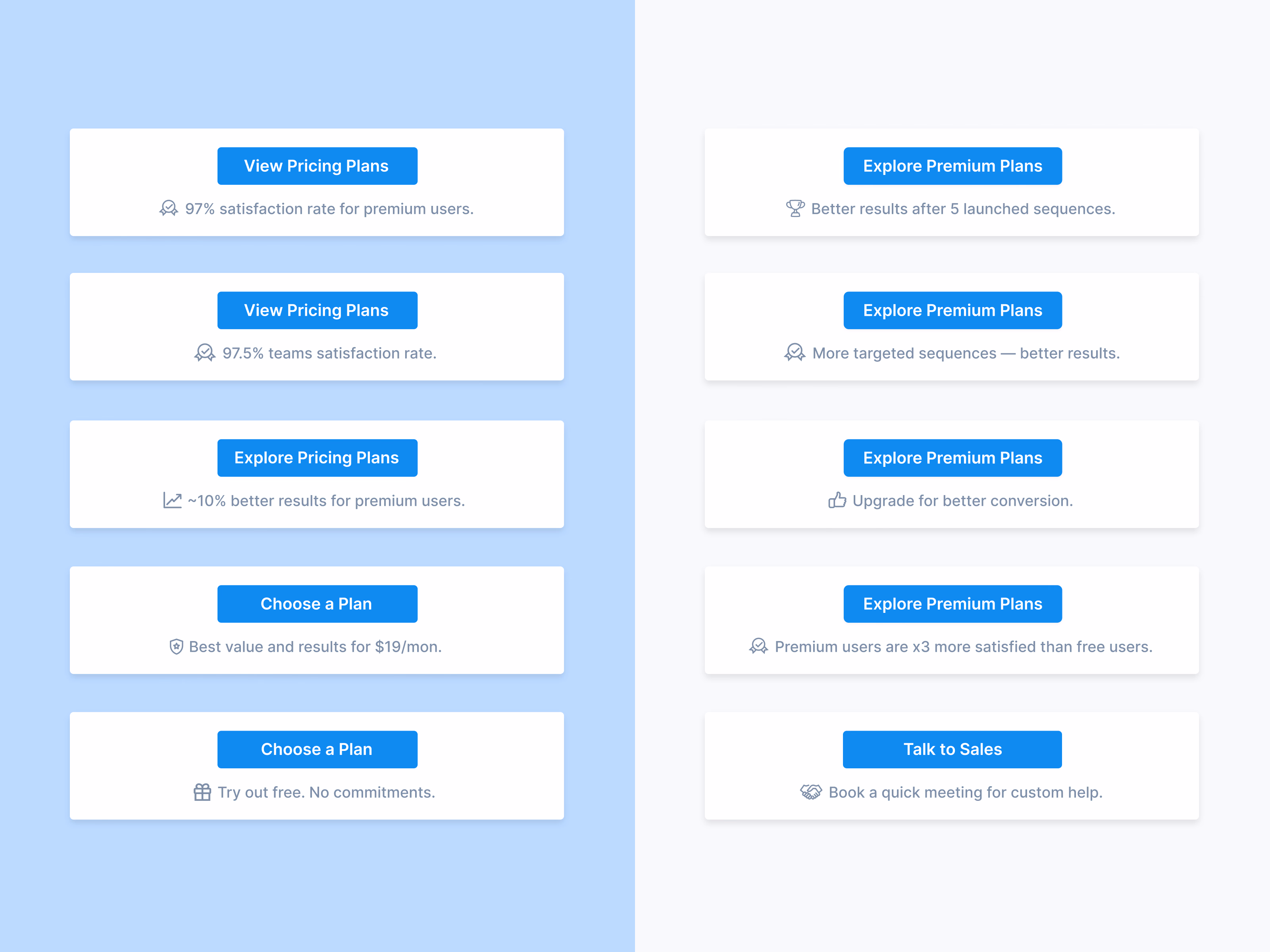 Upgrade button microcopy A/B test for Apollo