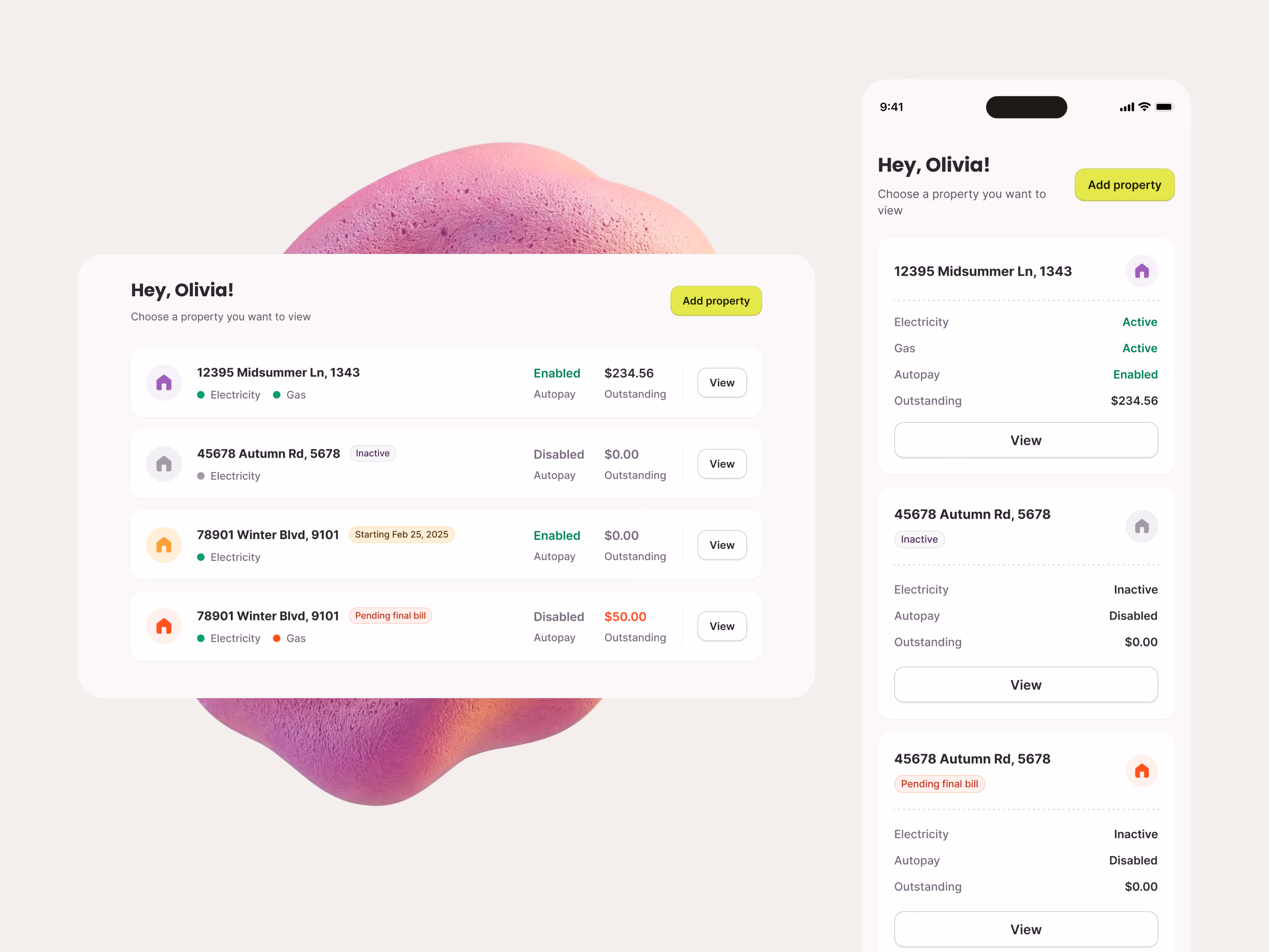Multi-property picker for Public Grid utility app