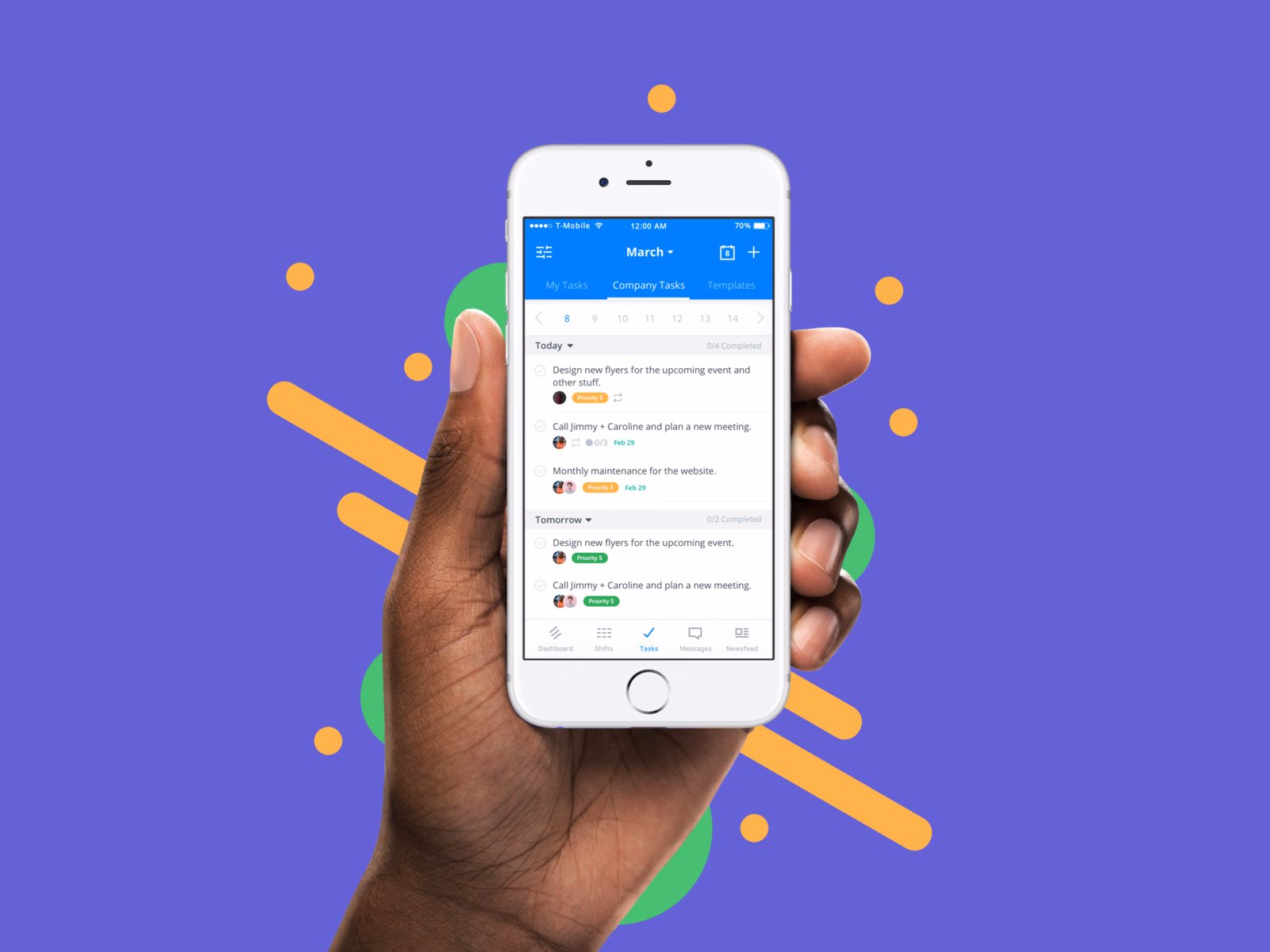 Mobile to-do list for the Sling app